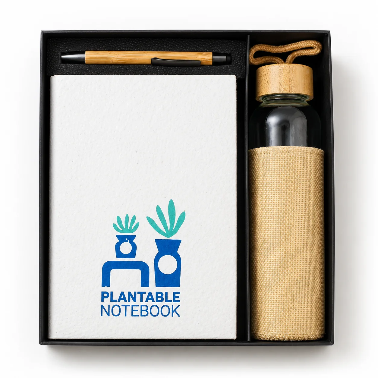 Plantable Diary & Bottle Desk Set