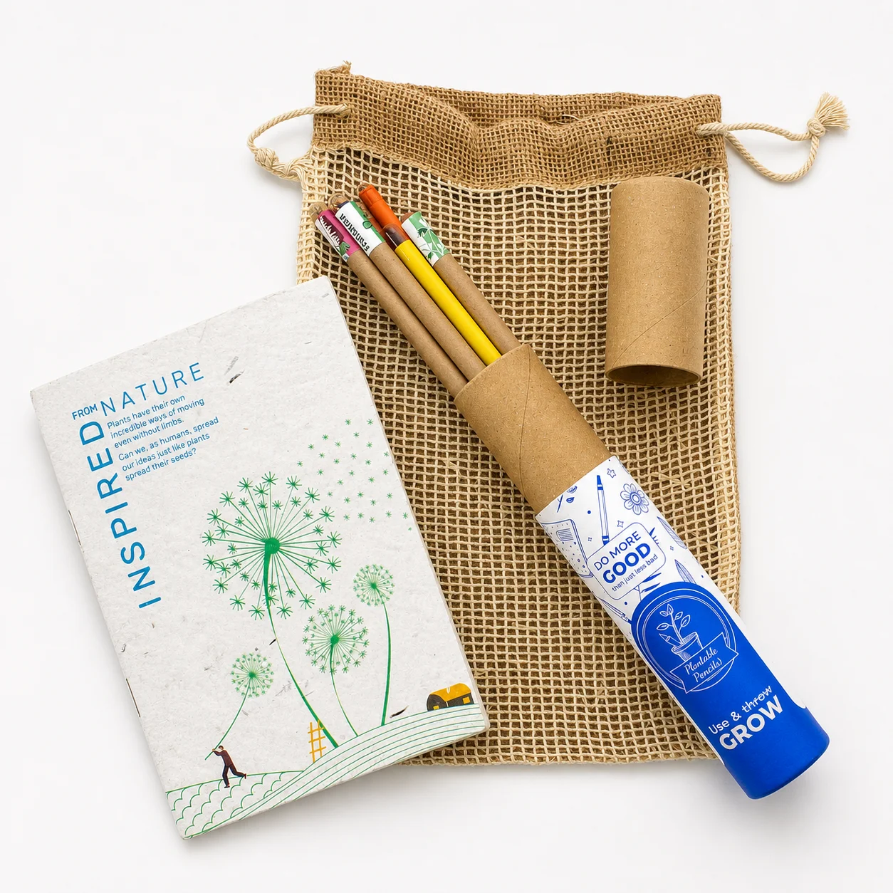 Plantable 5+5 Jute Stationery Kit