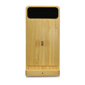 HMW 13 BAMBOO PHONE HOLDER WIRELESS CHARGER LIGHT UP LOGO